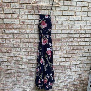 Floral Lulus spaghetti strap backless dress - NWT size small